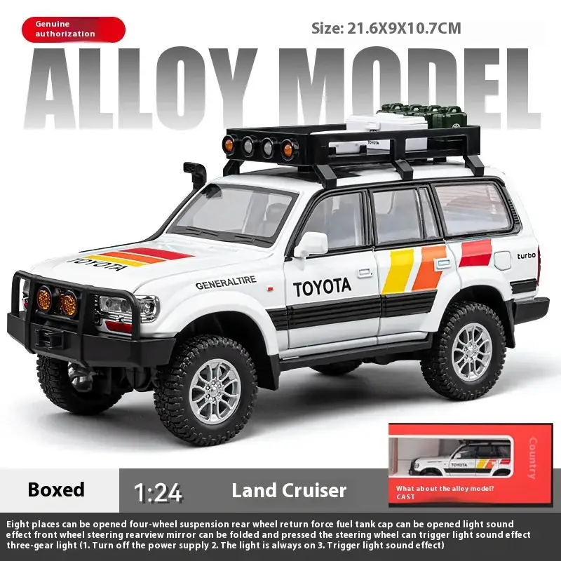 Toyota LC80 1:24 Model Samochodu Metalowy
