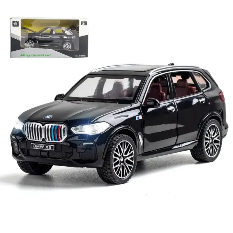 BMW X5 1:32 Model Samochodu Metalowy Dźwięk i Światło