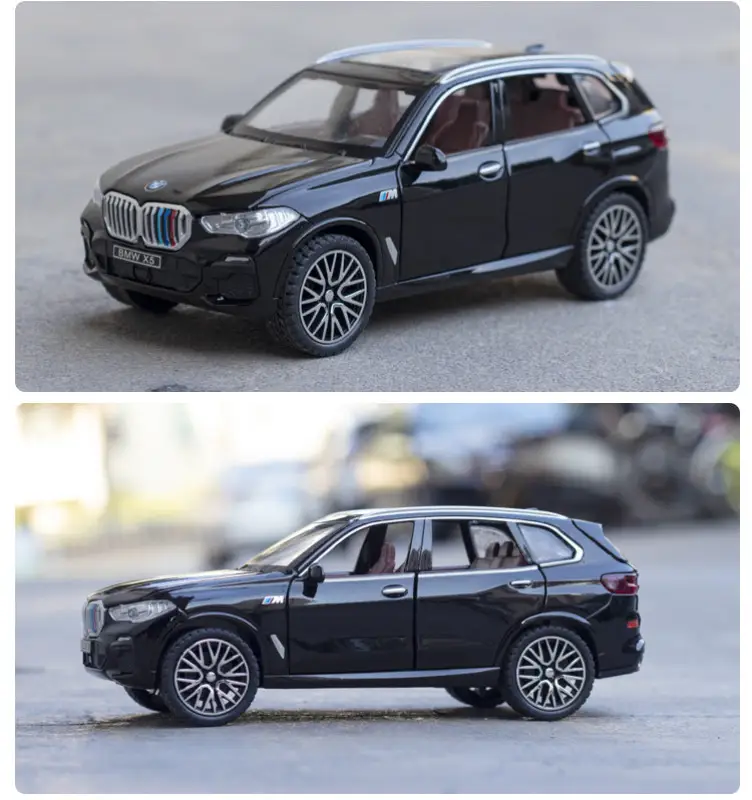 BMW X5 1:32 Model Samochodu Metalowy Dźwięk i Światło