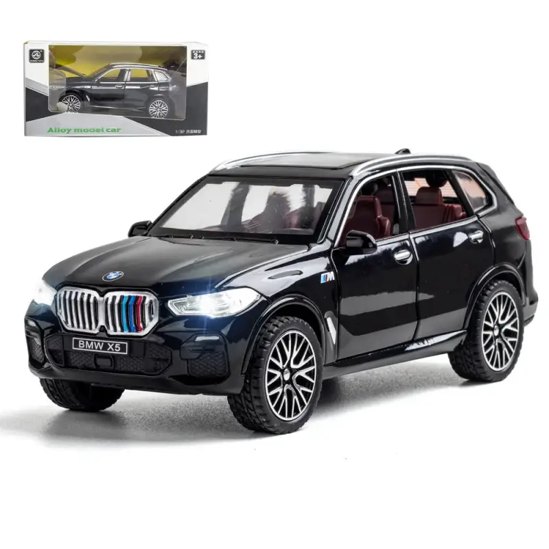 BMW X5 1:32 Model Samochodu Metalowy Dźwięk i Światło