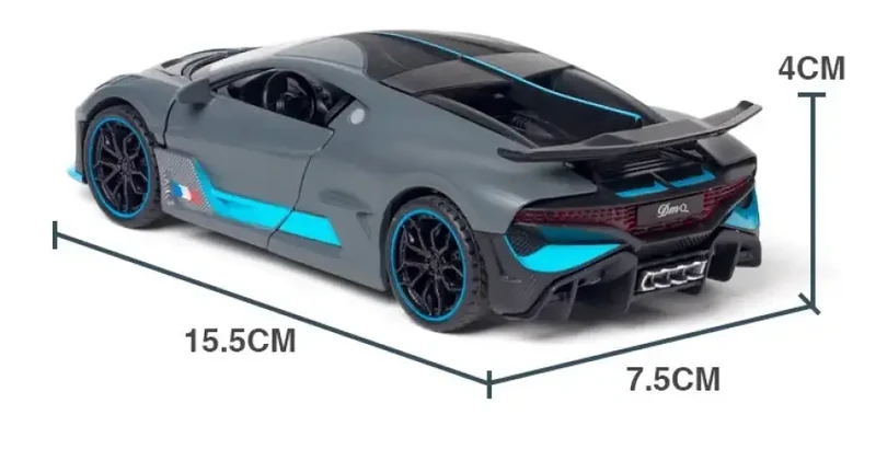 Bugatti Divo 1:32 Model Samochodu Metalowy Światło