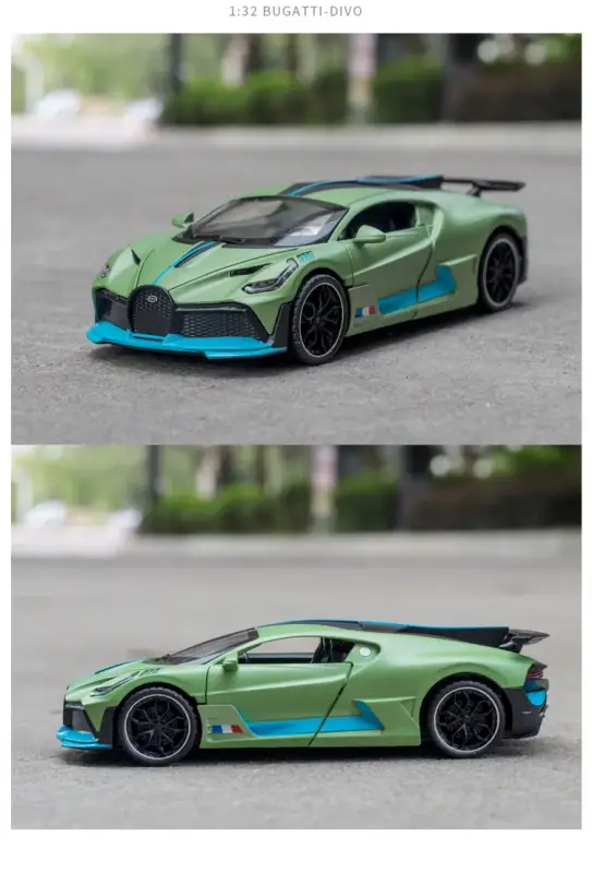 Bugatti Divo 1:32 Model Samochodu Metalowy Światło