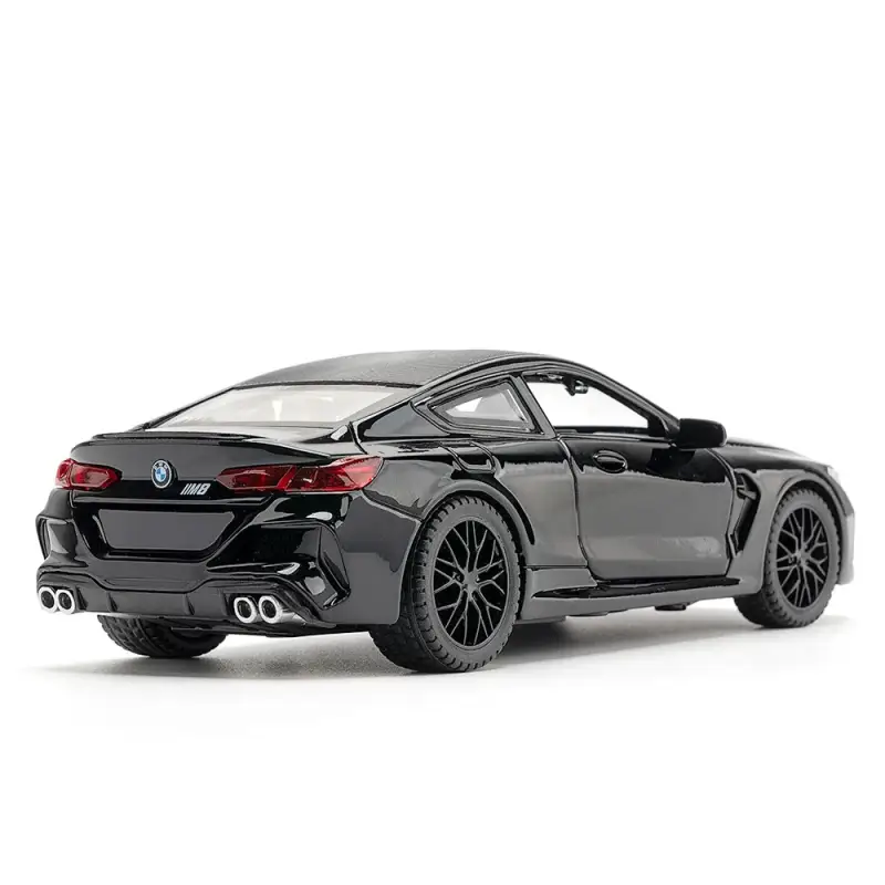 BMW M8 1:32 Model Samochodu Metalowy Dźwięk i Światło