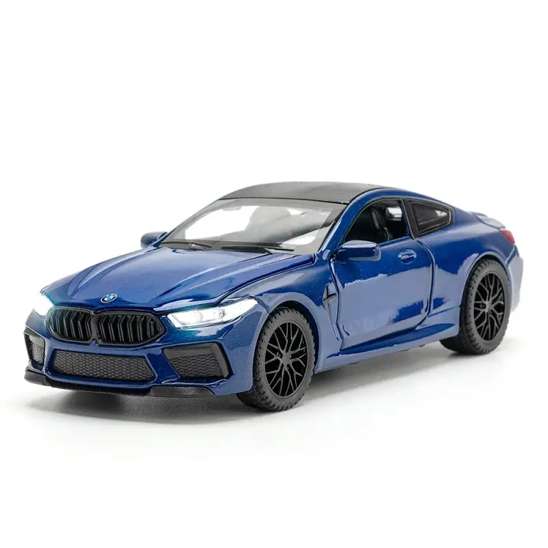 BMW M8 1:32 Model Samochodu Metalowy Dźwięk i Światło