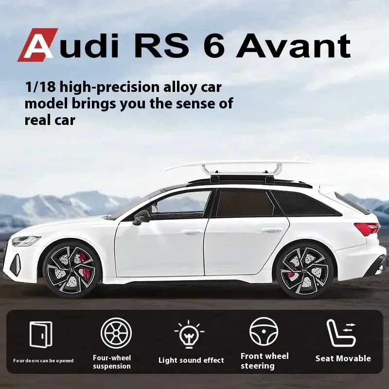 Audi RS6 Avant 1:18 Model Samochodu Metalowy