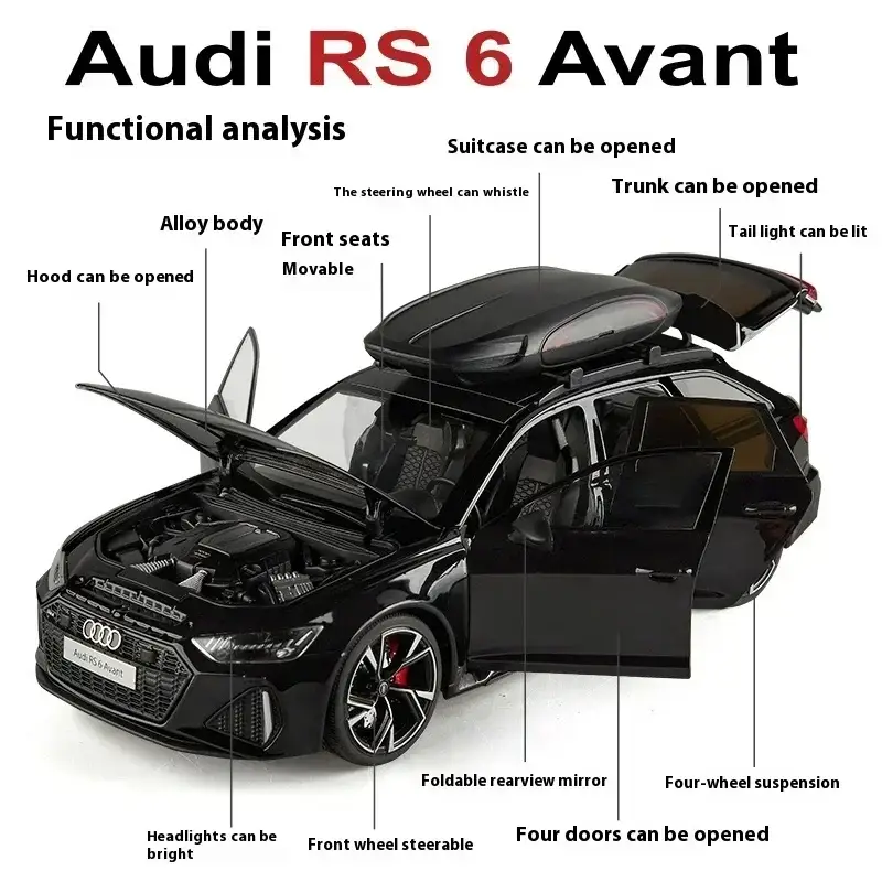 Audi RS6 Avant 1:18 Model Samochodu Metalowy