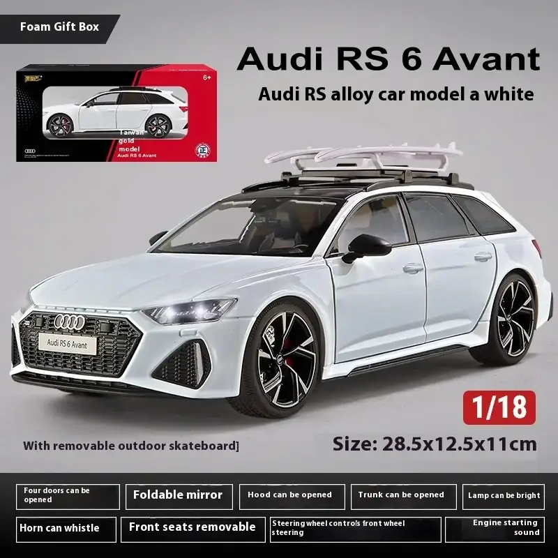 Audi RS6 Avant 1:18 Model Samochodu Metalowy