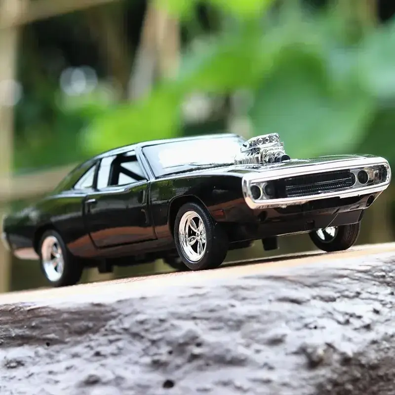 Dodge Charger 1970 1:32 Model Samochodu Metalowy Dźwięk i Światło
