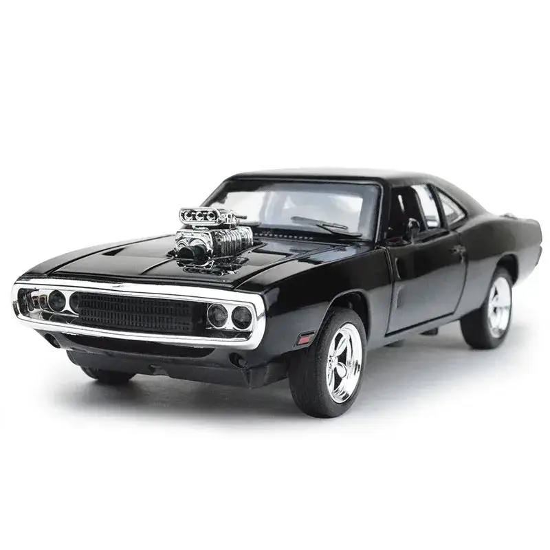 Dodge Charger 1970 1:32 Model Samochodu Metalowy Dźwięk i Światło