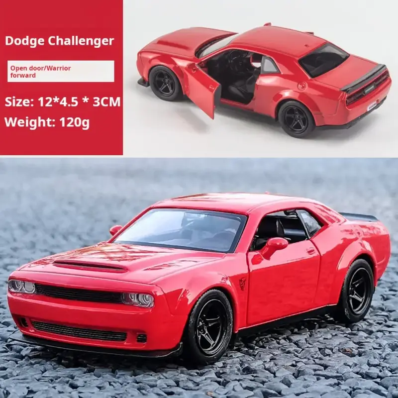 Dodge Charger 1970 1:32 Model Samochodu Metalowy Dźwięk i Światło