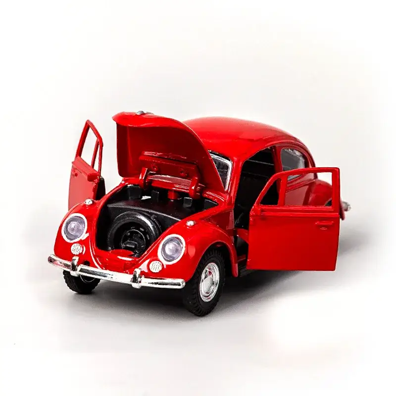 Retro 1:32 Model Samochodu Metalowy Mechanizm Cofania