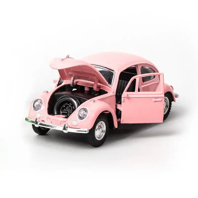 Retro 1:32 Model Samochodu Metalowy Mechanizm Cofania