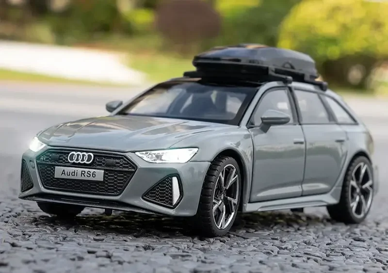 Audi RS6 1:32 Model Samochodu Metalowy Otwierane Drzwi Dźwięk