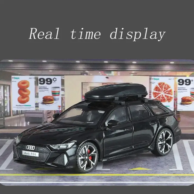 Audi RS6 1:32 Model Samochodu Metalowy Otwierane Drzwi Dźwięk