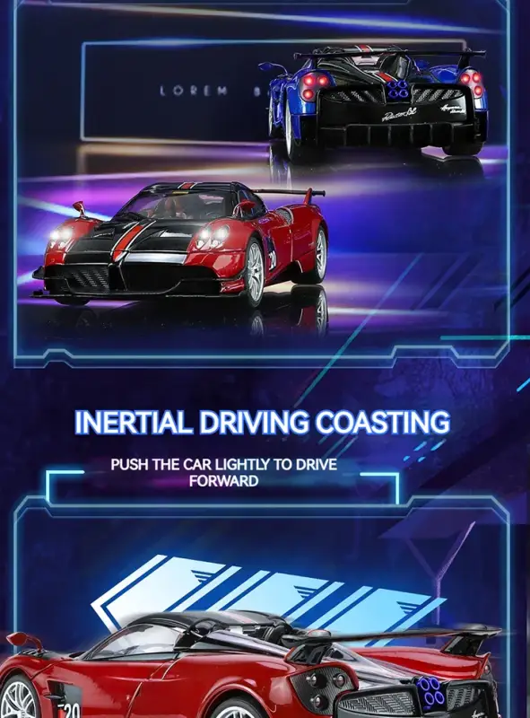 Pagani Huayra 1:18 Model Samochodu Metalowy