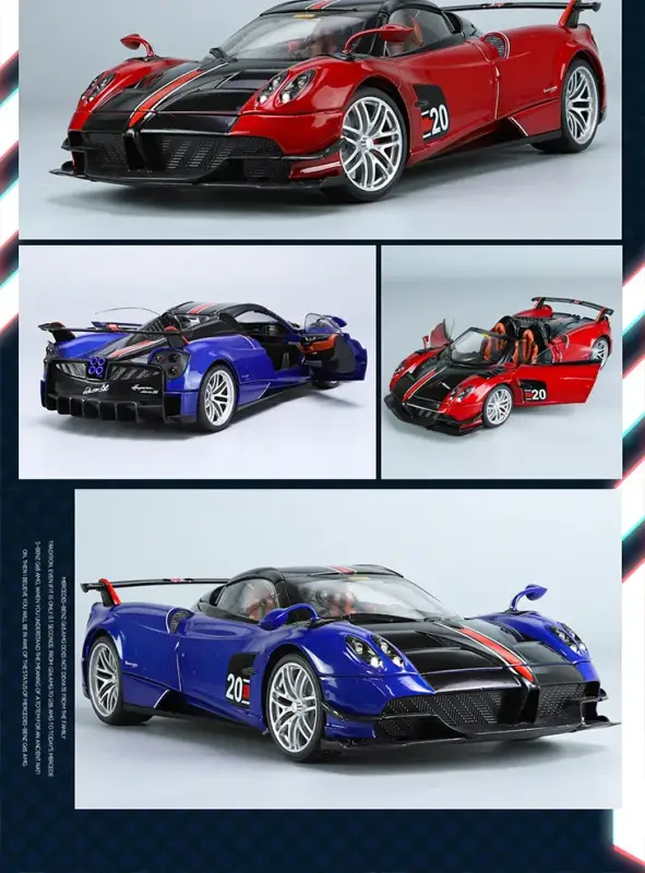 Pagani Huayra 1:18 Model Samochodu Metalowy