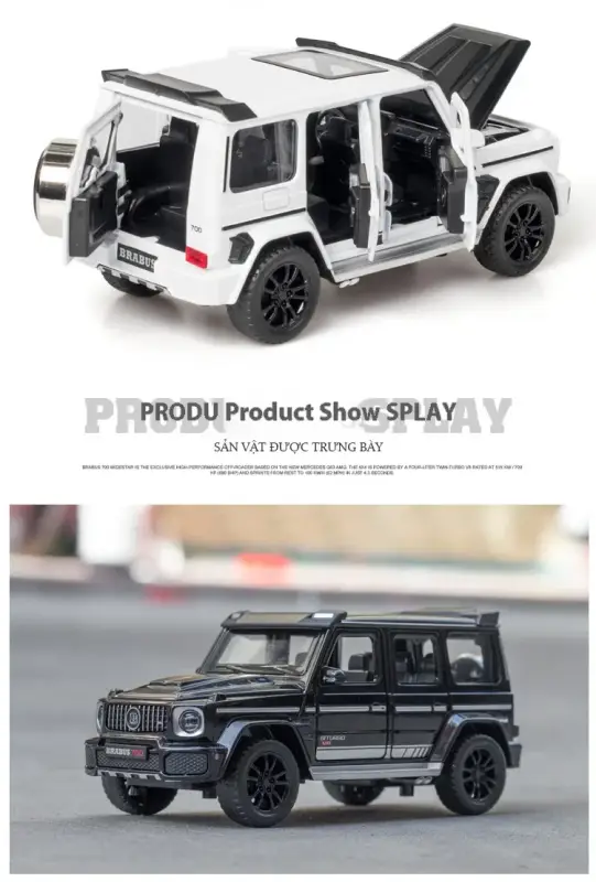 Mercedes-Benz G700 1:32 Model Samochodu Metalowy Dźwięk i Światło