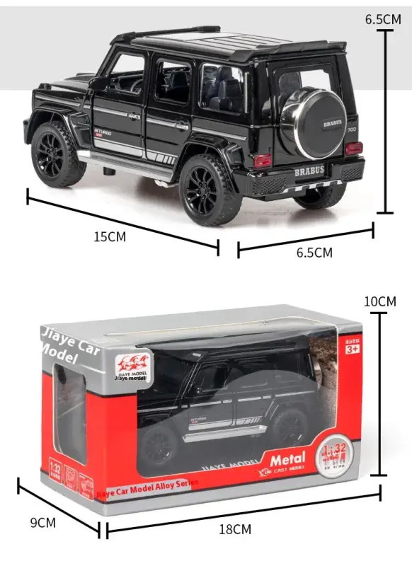 Mercedes-Benz G700 1:32 Model Samochodu Metalowy Dźwięk i Światło