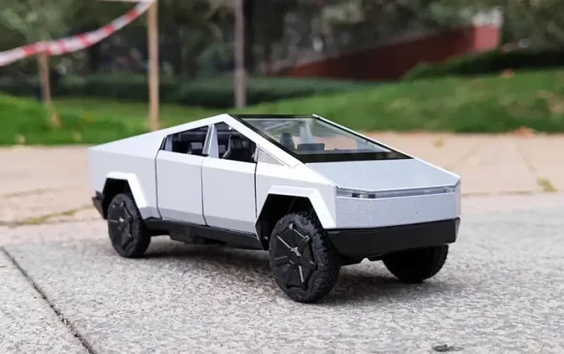 Tesla Cybertruck 1:32 Model Samochodu Metalowy Dźwięk i Światło