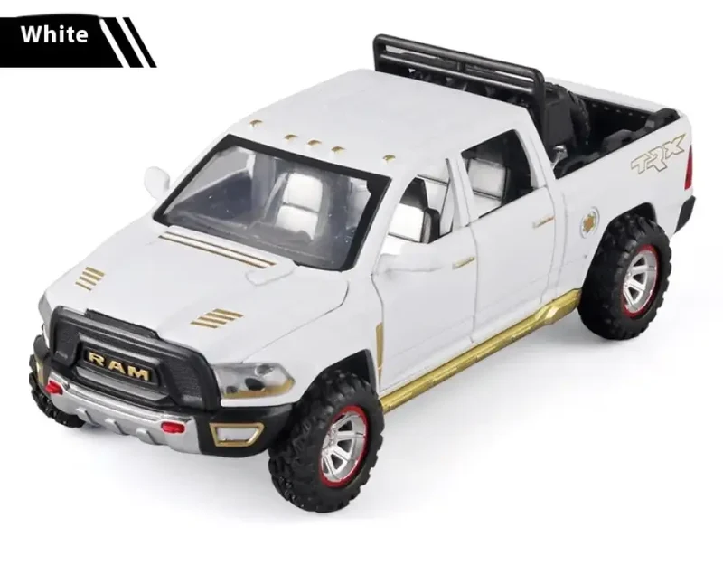 RAM Pickup Truck 1:32 Model Samochodu Metalowy Dźwięk i Światło