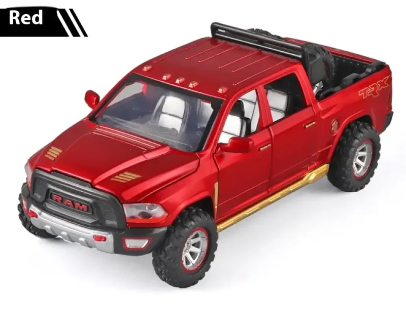 RAM Pickup Truck 1:32 Model Samochodu Metalowy Dźwięk i Światło