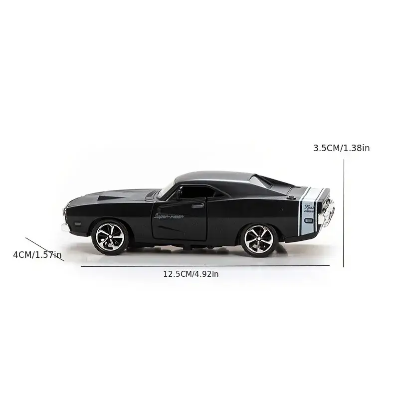Dodge Sports Car 1:32 Model Samochodu Metalowy Otwierane Drzwi