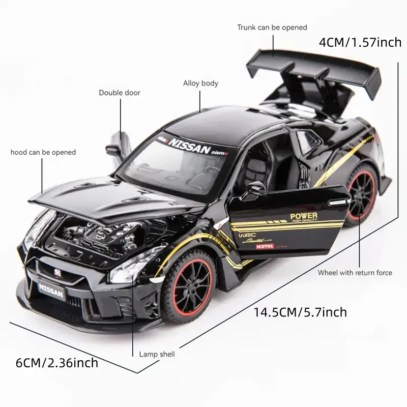 Pagani Huayra 1:32 Model Samochodu Metalowy Dźwięk i Światło