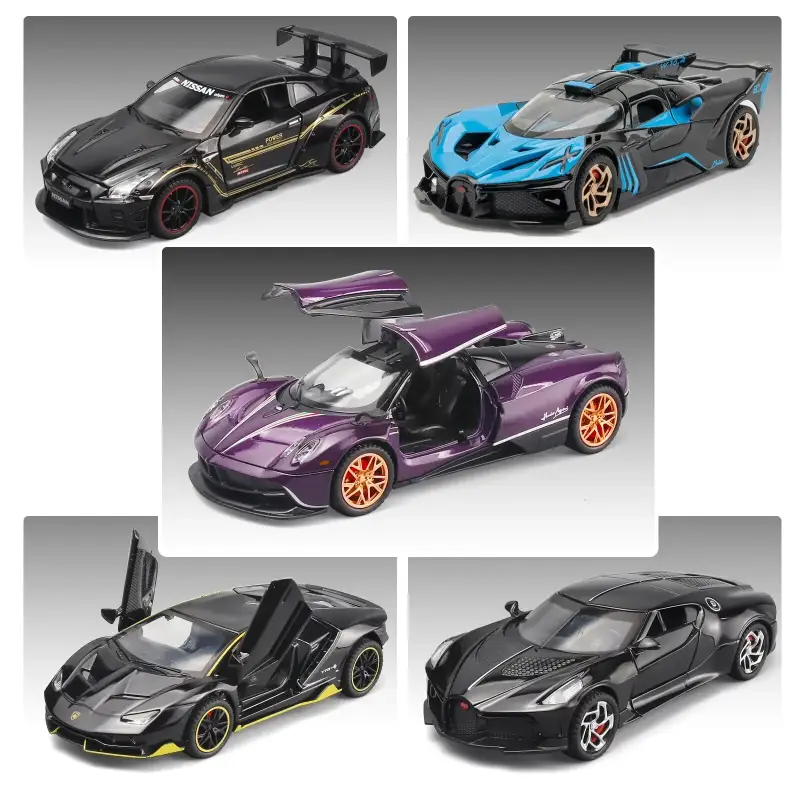 Pagani Huayra 1:32 Model Samochodu Metalowy Dźwięk i Światło