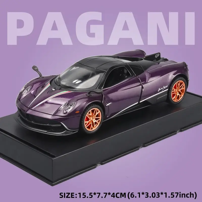 Pagani Huayra 1:32 Model Samochodu Metalowy Dźwięk i Światło