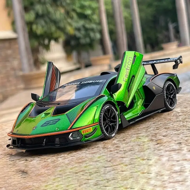 Lamborghini SCV12 1:24 Model Samochodu Metalowy Dźwięk i Światło