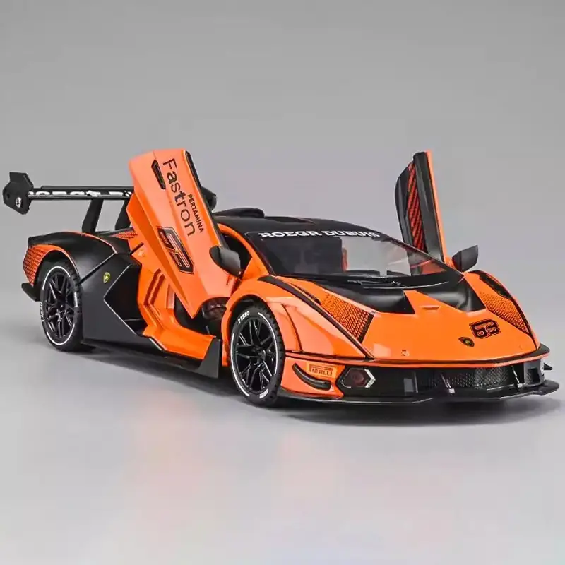 Lamborghini SCV12 1:24 Model Samochodu Metalowy Dźwięk i Światło