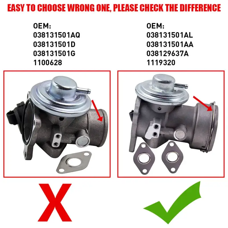 Zawór AGR EGR do Ford Galaxy, Seat Alhambra, Skoda, Volkswagen VW Passat 1.9 TDI 038131501AL, 038131501AA, 038129637A