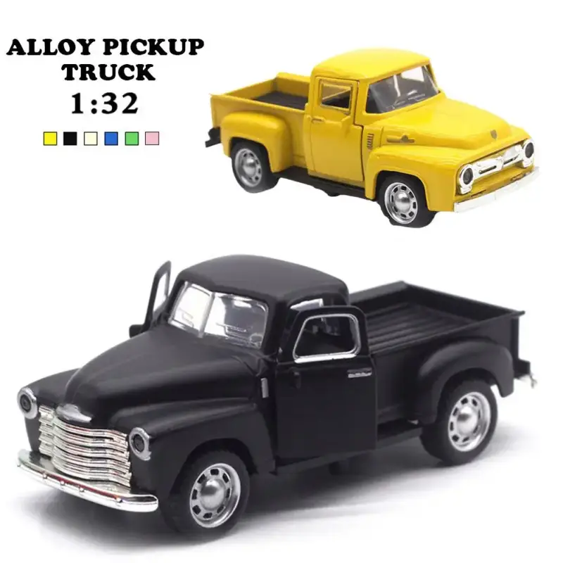 Pickup 1:32 Model Samochodu Metalowy Mechanizm Cofania