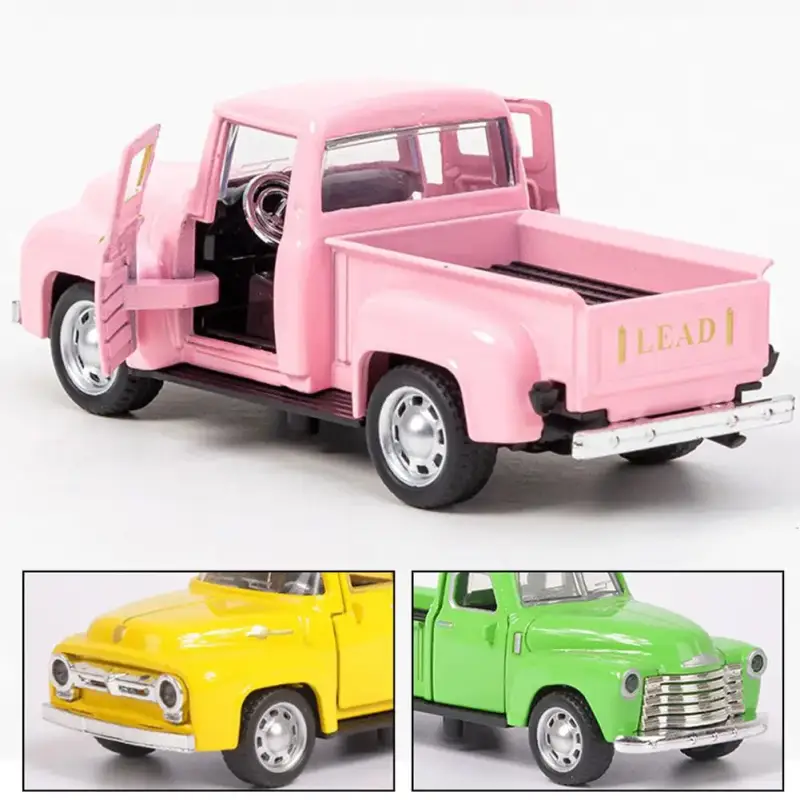 Pickup 1:32 Model Samochodu Metalowy Mechanizm Cofania