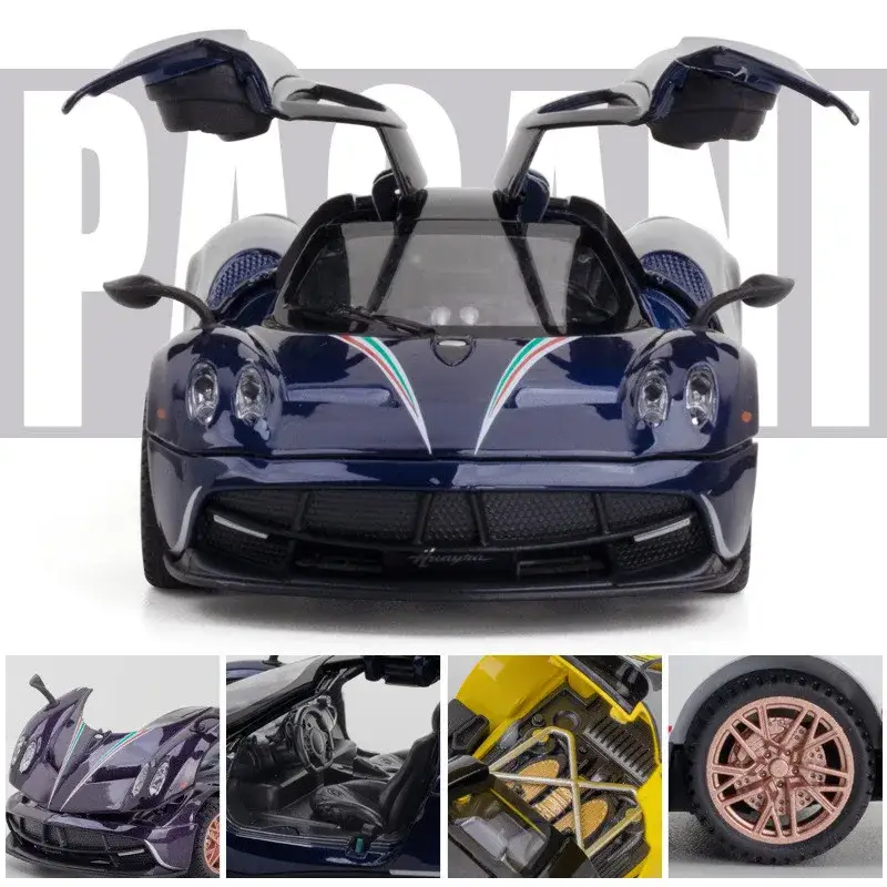 Pagani Huayra 1:32 Model Samochodu Metalowy Dźwięk i Światło
