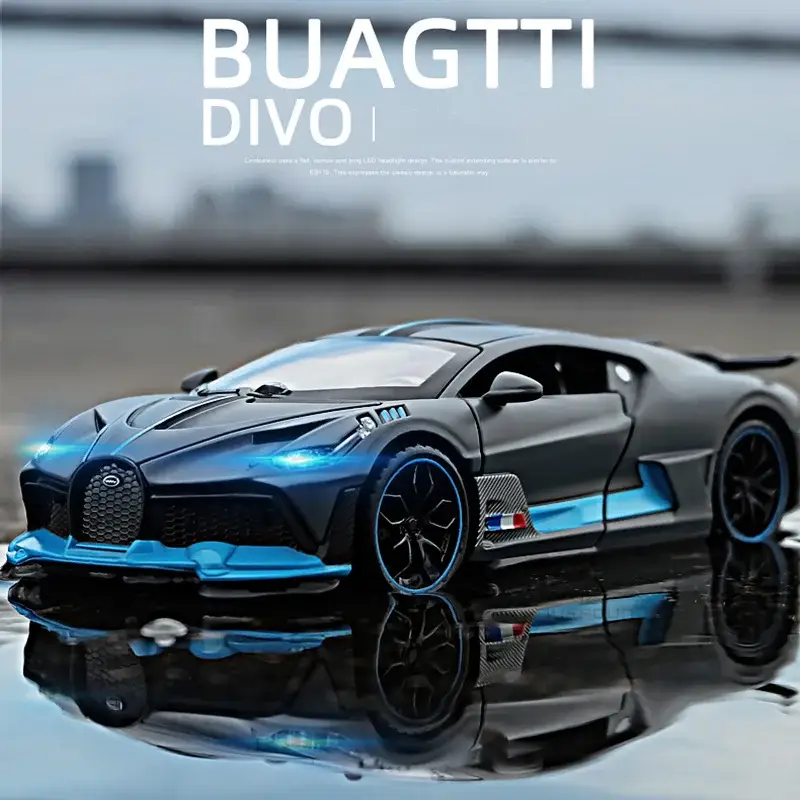 Bugatti Divo 1:32 Model Samochodu Metalowy Światło