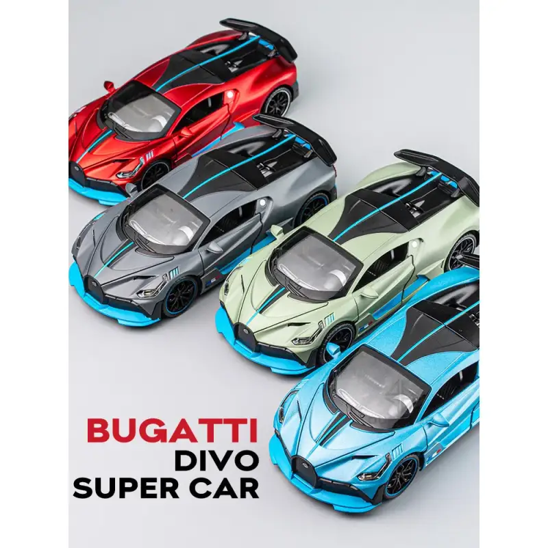 Bugatti Divo 1:32 Model Samochodu Metalowy Światło