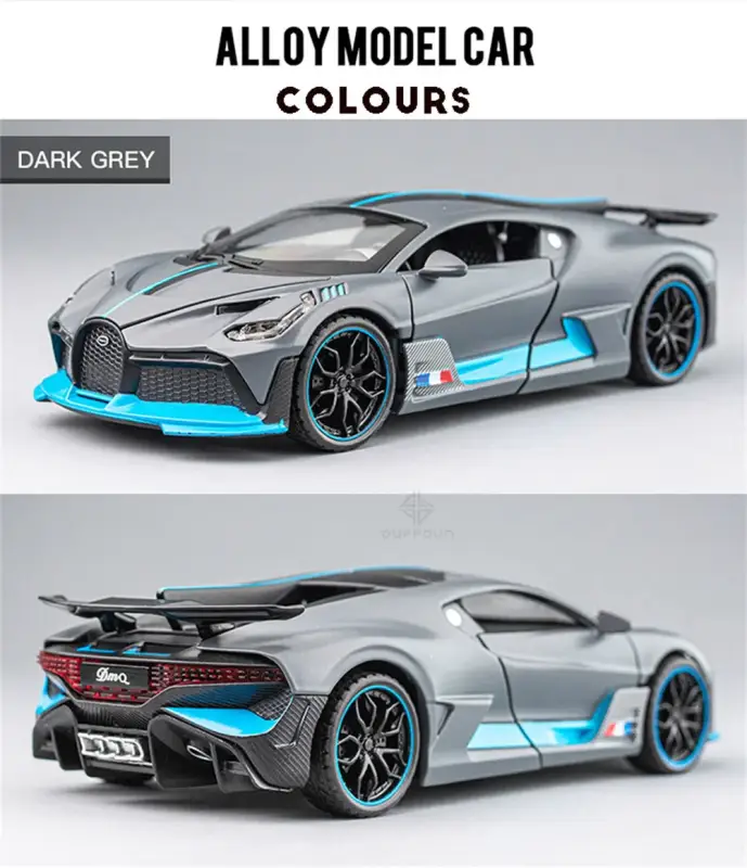 Bugatti Divo 1:32 Model Samochodu Metalowy Światło