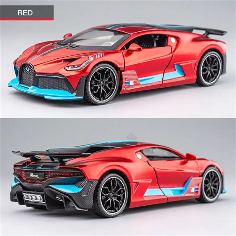 Bugatti Divo 1:32 Model Samochodu Metalowy Światło