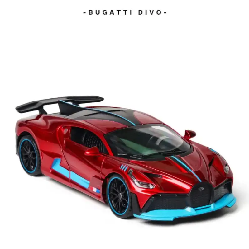 Bugatti Divo 1:32 Model Samochodu Metalowy Światło
