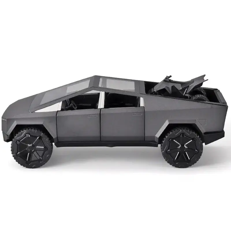 Tesla Cybertruck 1:24 Model Samochodu Metalowy Dźwięk i Światło