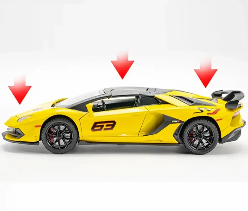 Lamborghini Aventador SVJ 63 1:24 Model Samochodu Otwierane Drzwi Dźwięk