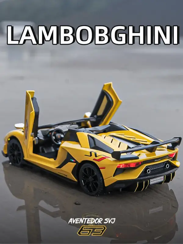 Lamborghini Aventador SVJ 63 1:24 Model Samochodu Otwierane Drzwi Dźwięk