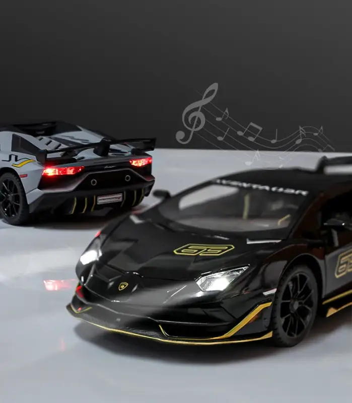 Lamborghini Aventador SVJ 63 1:24 Model Samochodu Otwierane Drzwi Dźwięk