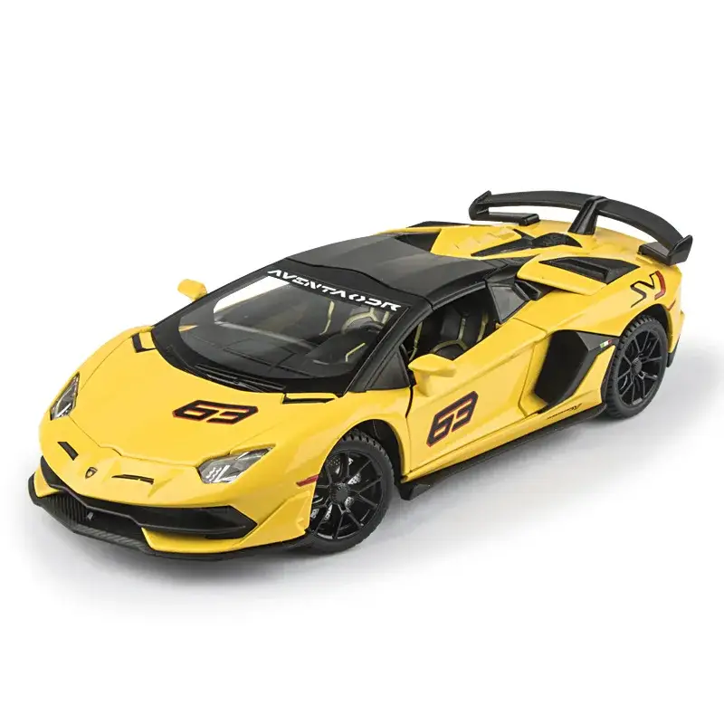 Lamborghini Aventador SVJ 63 1:24 Model Samochodu Otwierane Drzwi Dźwięk
