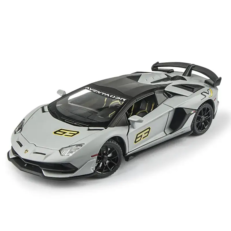 Lamborghini Aventador SVJ 63 1:24 Model Samochodu Otwierane Drzwi Dźwięk