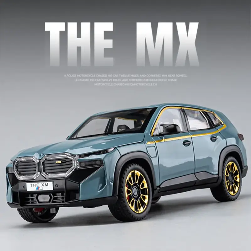 BMW XM SUV 1:24 Model Samochodu Metalowy Dźwięk i Światło