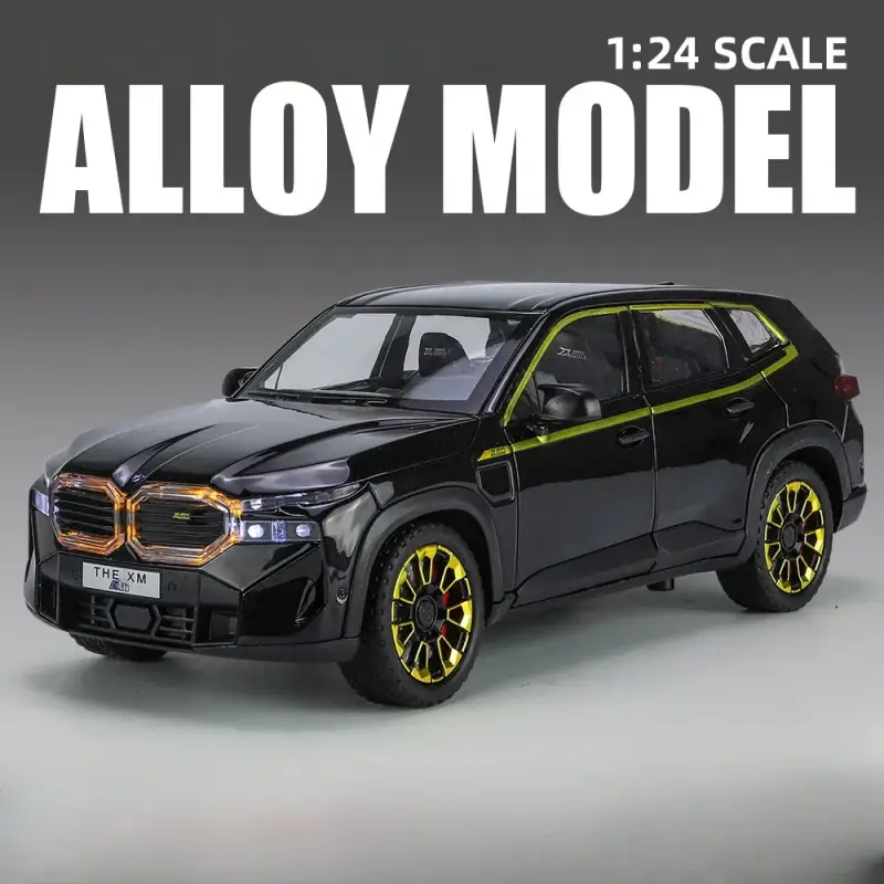 BMW XM SUV 1:24 Model Samochodu Metalowy Dźwięk i Światło