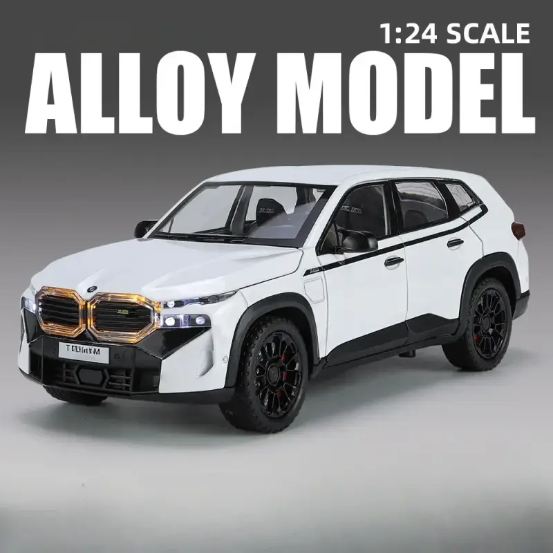 BMW XM SUV 1:24 Model Samochodu Metalowy Dźwięk i Światło