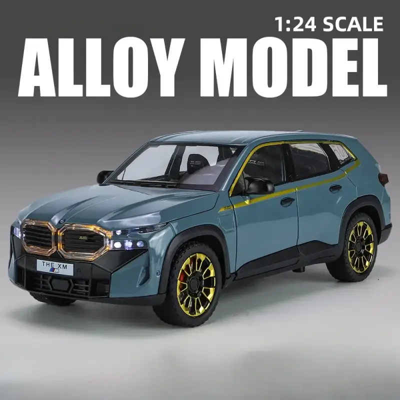 BMW XM SUV 1:24 Model Samochodu Metalowy Dźwięk i Światło